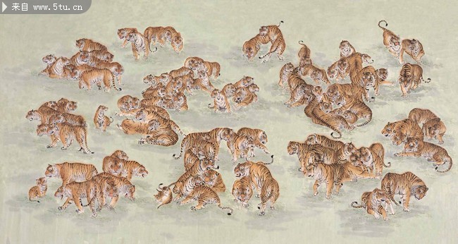 高清晰百虎图