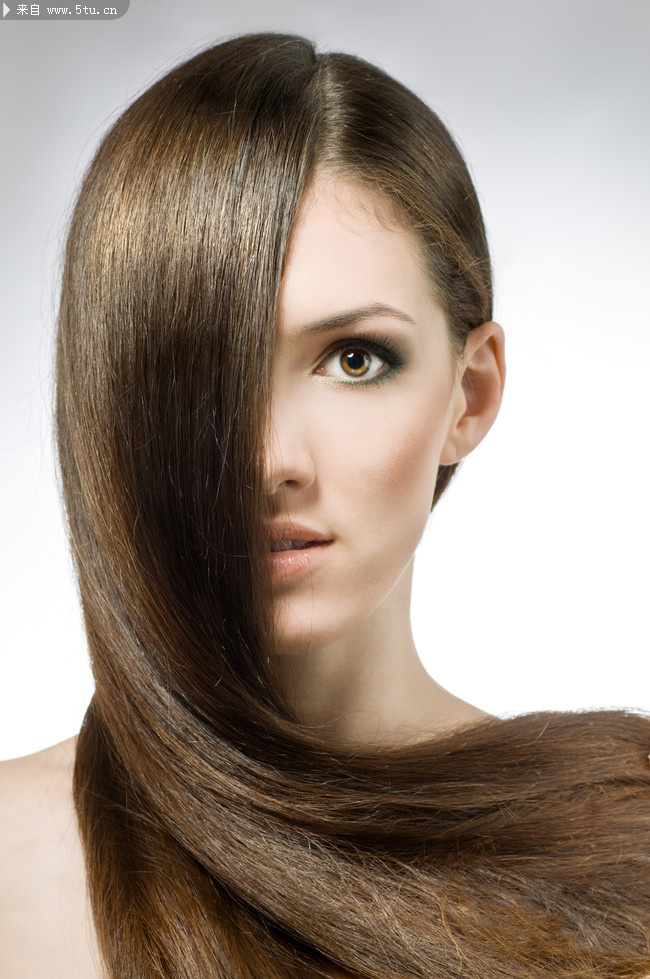 5张飘飘秀发女性高清图片素材