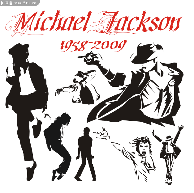 迈克尔杰克逊人物剪影
