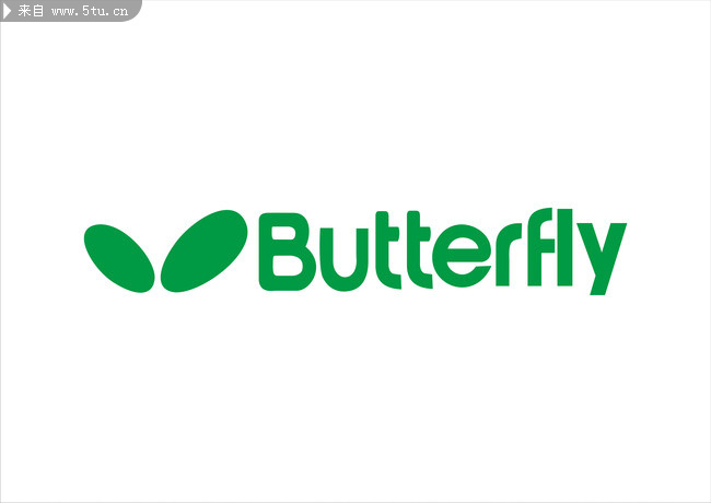 蝴蝶乒乓球拍标志