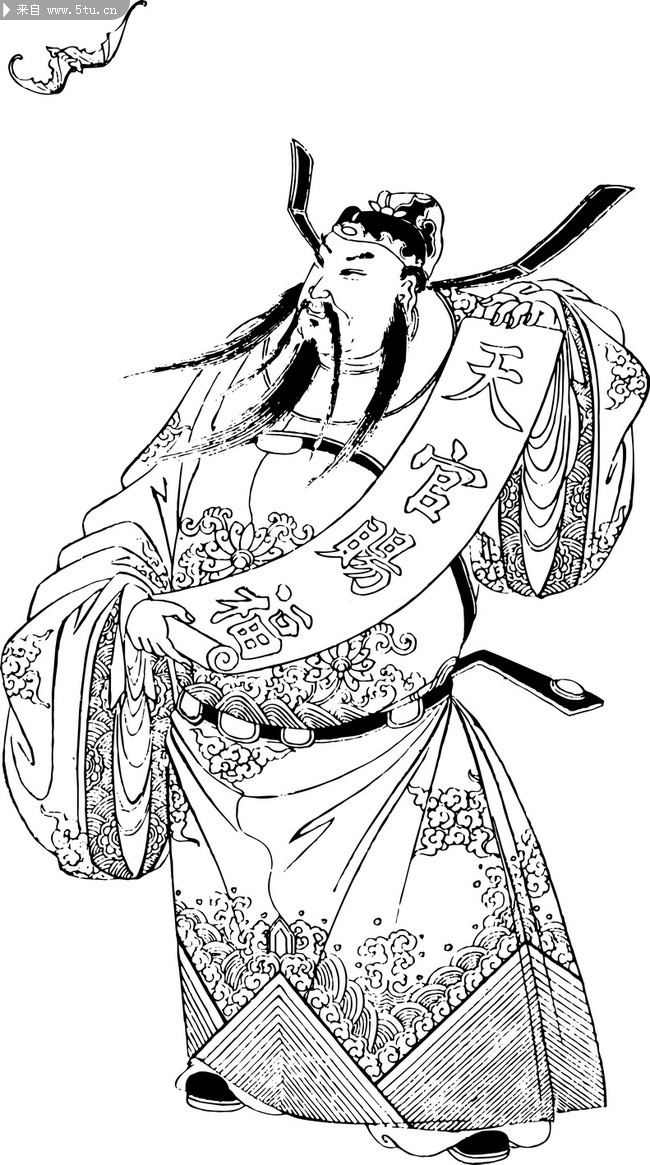 传统贺寿,祝福素材,高清素描福寿图