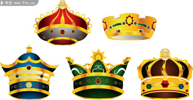 矢量古典皇冠图片素材 eps格式