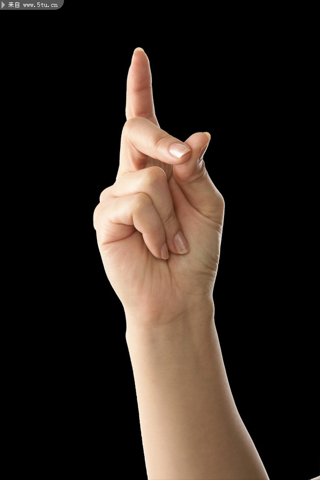 打响指手势-psd素材-百图汇设计素材