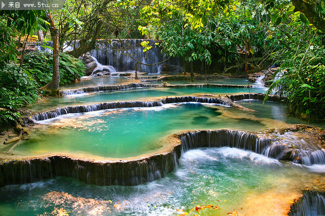 小溪流水自然风景摄影