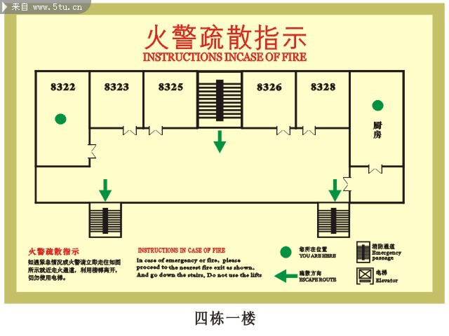 火警疏散指示图