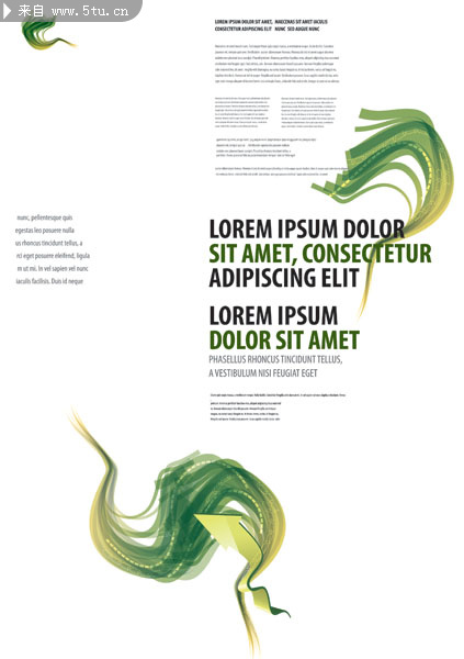 文字排版设计 杂志封面矢量素材