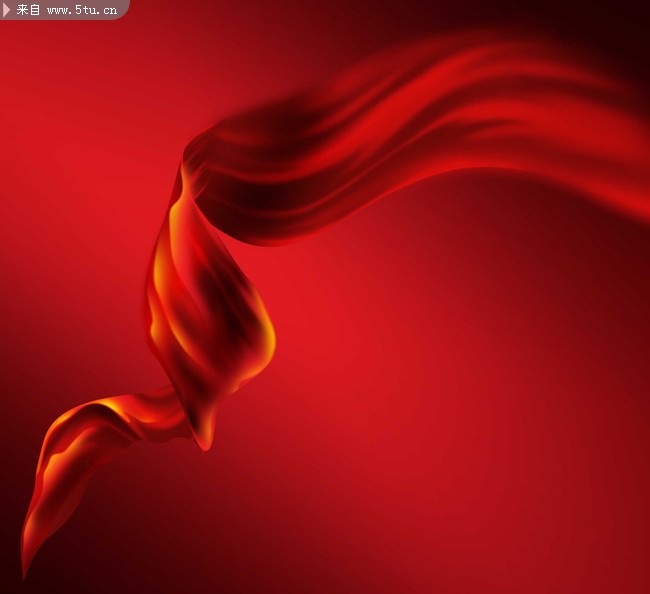 红飘带图片素材