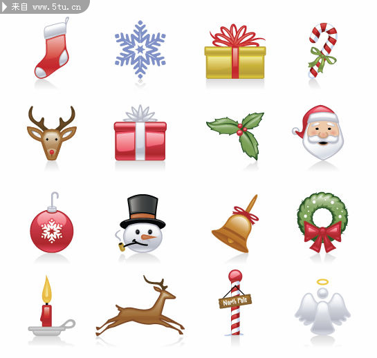 圣诞节庆标志矢量素材