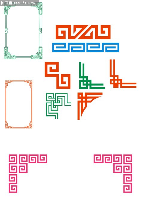 花纹边框矢量素材