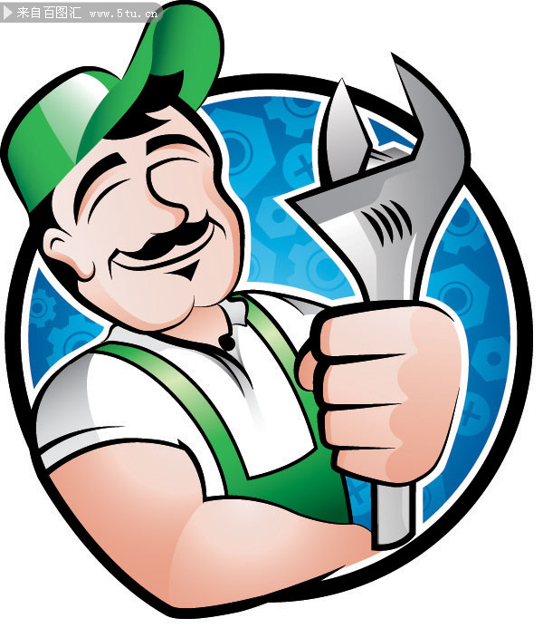 劳动者与修理工人矢量图打包下载-矢量素材-百图汇设计素材