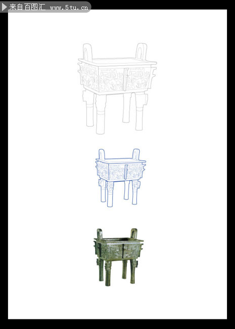 中国古典铜鼎图片