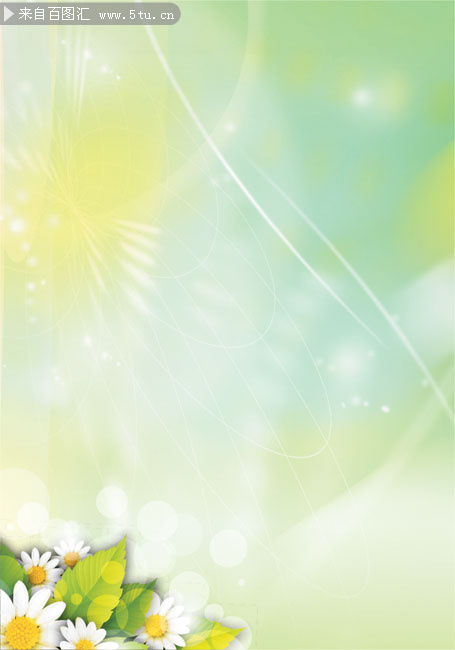 淡雅菊花背景图片素材