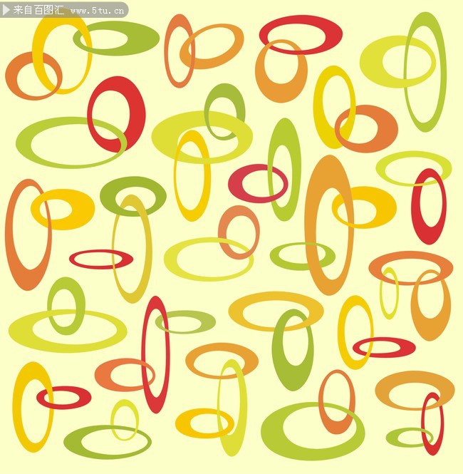 不规则椭圆填充图纹