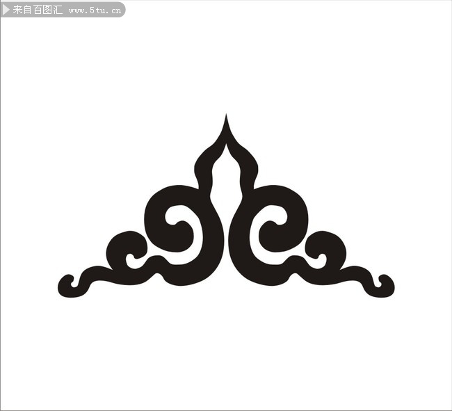 常用于桌角雕刻的云纹