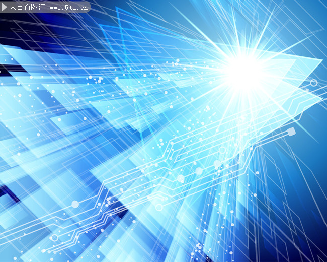 科技炫蓝背景矢量素材