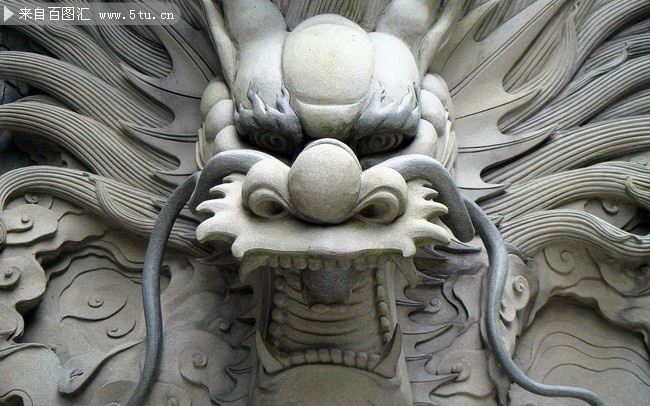 浮雕龙图片素材