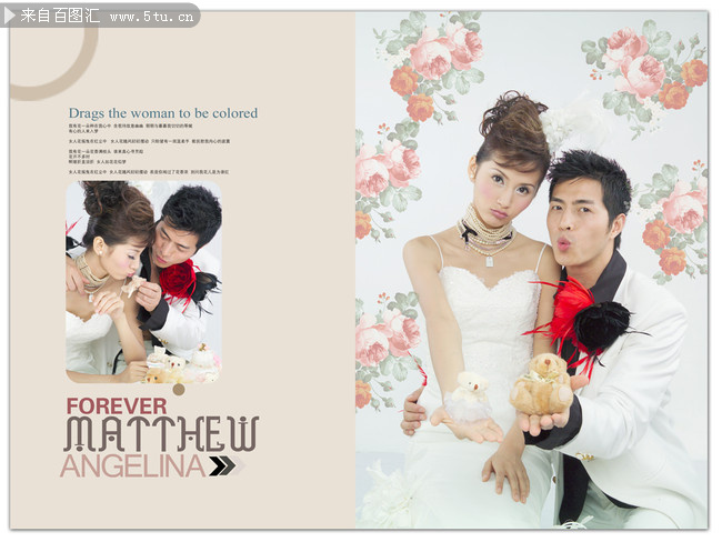 婚纱相册封面设计psd素材