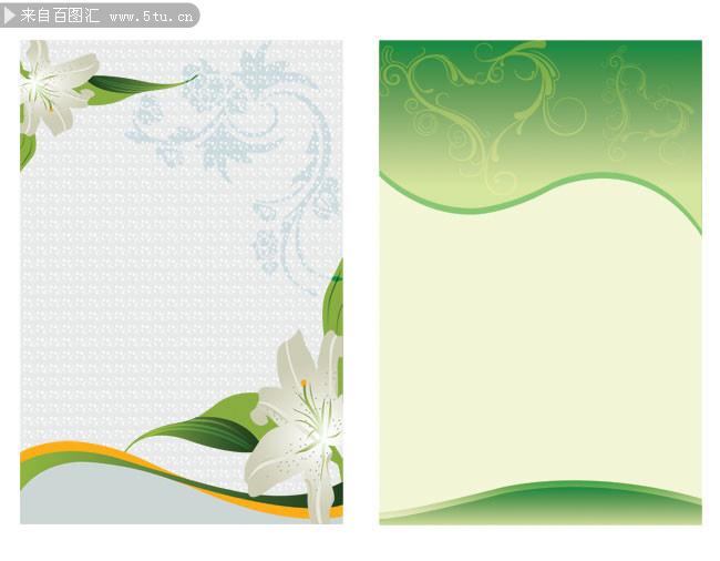 百合花展板背景设计-psd素材-百图汇设计素材
