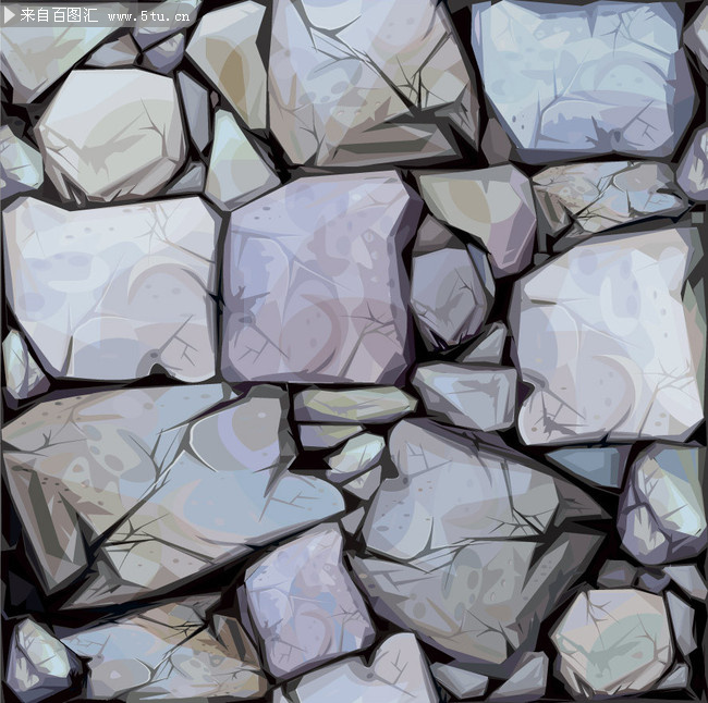 手绘石头无缝贴图