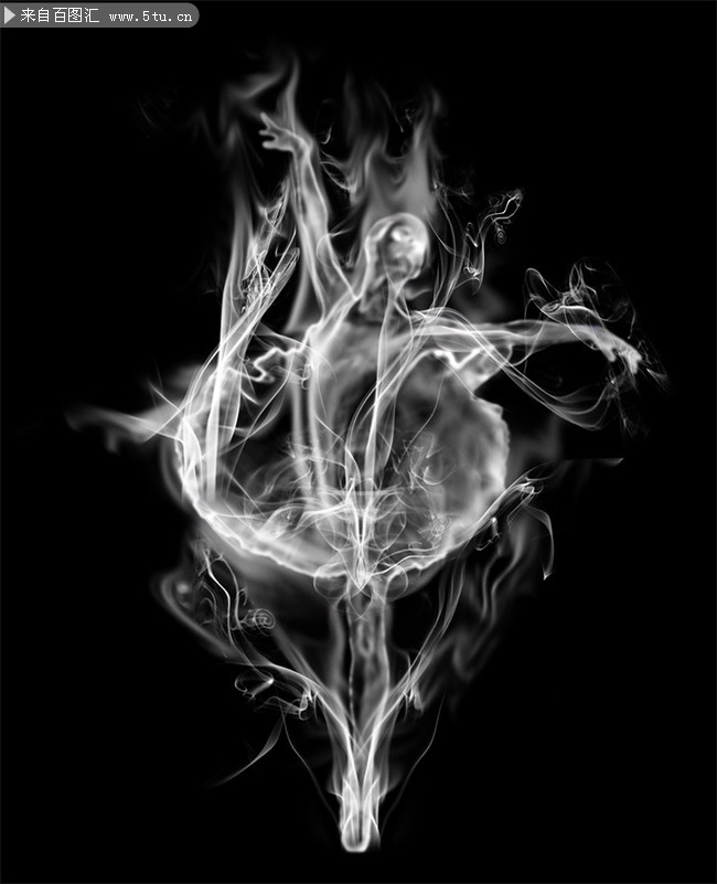 烟雾舞者创意海报设计