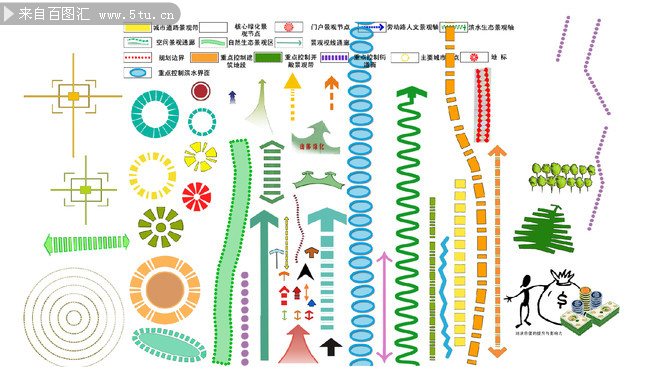 园林景观设计分析图分析图素材