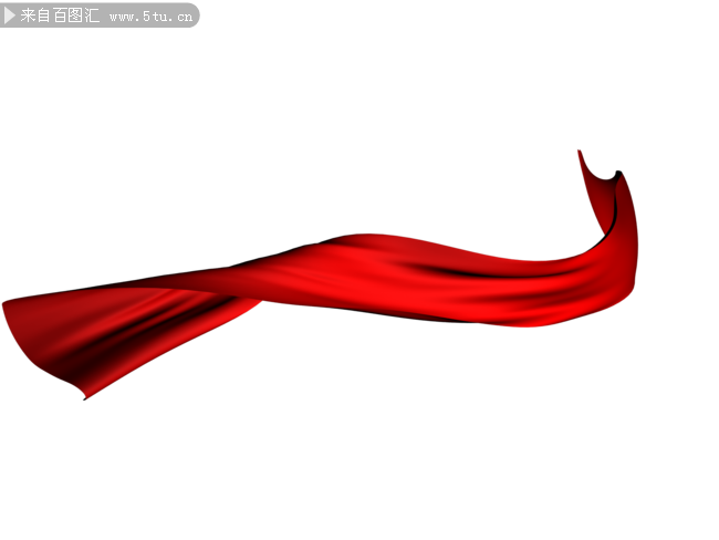红飘带图片素材