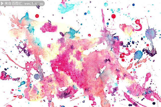 水彩泼墨效果背景图