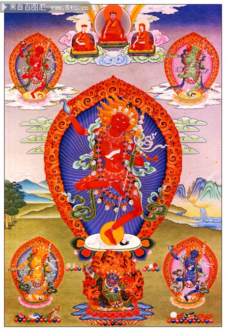 藏传佛教金刚瑜伽母画像
