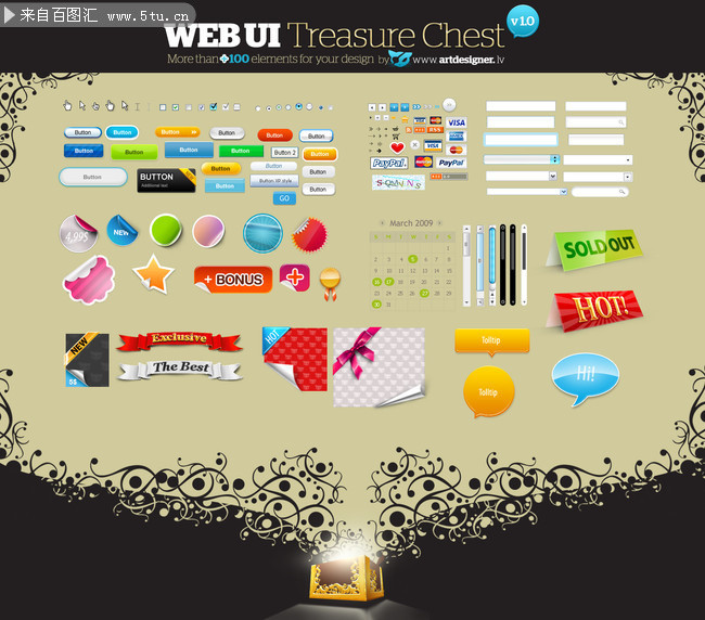 网页ui标签设计