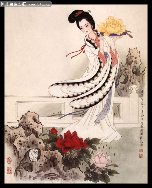 古典美女图片 中国风古代人物画